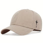 Side Cross Embroidered Baseball Cap