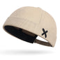 Side Embroidered “X” Docker Brimless Cap