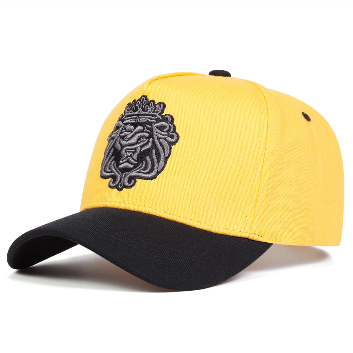 Crown Lion Embroidered Baseball Cap