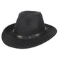 Wool Emblematic Faux Letter Banded Cowboy Hat