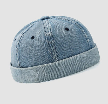 Denim Brimless Cap