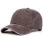 Solid Color Washed Baseball Cap