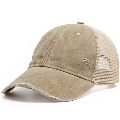 Washed Solid Color Trucker Hat