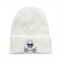 Saluting Skull Embroidered Beanie