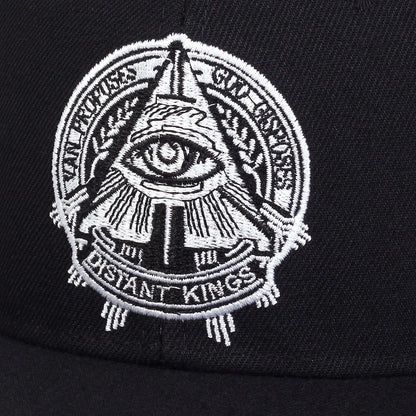 The Eye of God Faux Suede SnapBack Hat