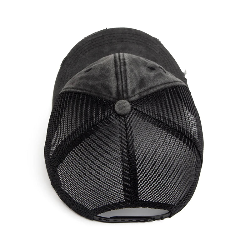 Washed Solid Color Trucker Hat