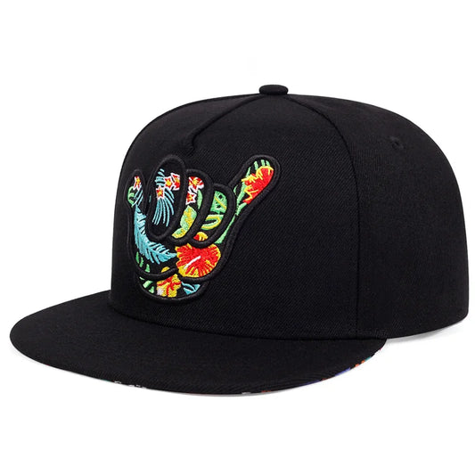 Personality Fingers Embroidered SnapBack