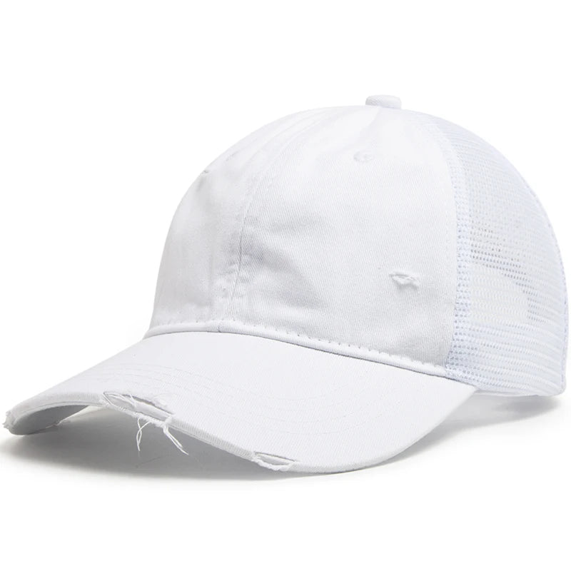 Washed Solid Color Trucker Hat