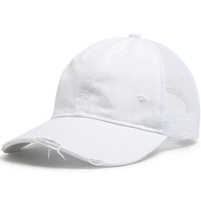 Washed Solid Color Trucker Hat