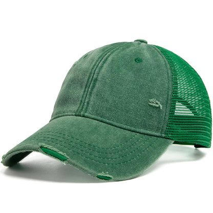 Washed Solid Color Trucker Hat