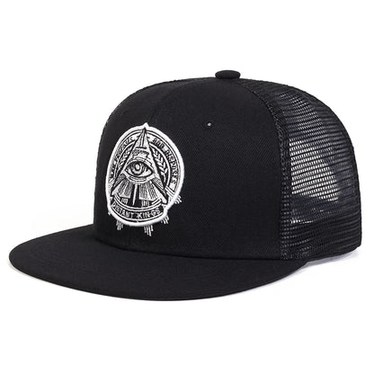 The Eye of God Faux Suede SnapBack Hat