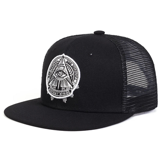 The Eye of God Faux Suede SnapBack Hat