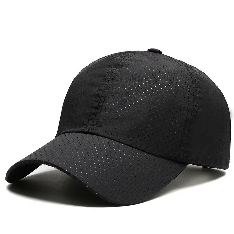 Solid Color Breathable Ball Cap