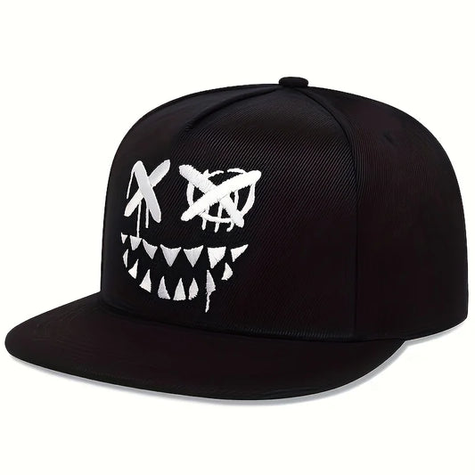Ghostly “X” Eyed Embroidered SnapBack Hat