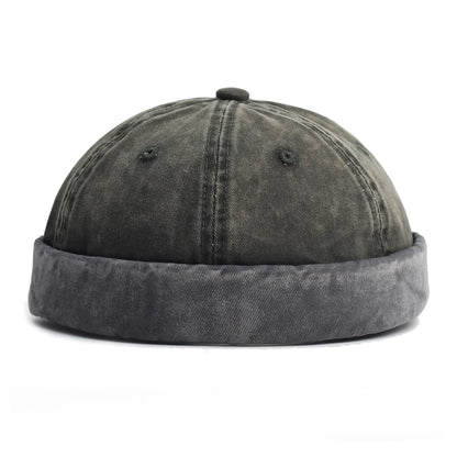 Washed Docker Brimless Cap