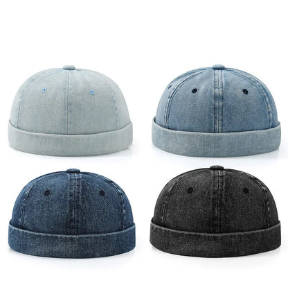 Denim Brimless Cap