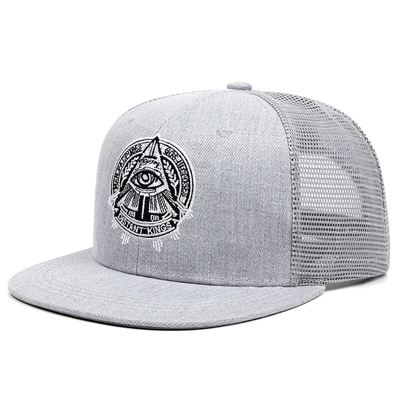 The Eye of God Faux Suede SnapBack Hat