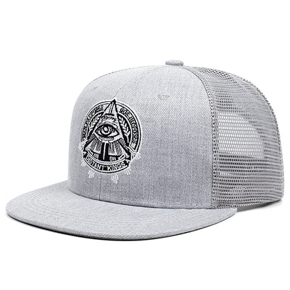 The Eye of God Faux Suede SnapBack Hat