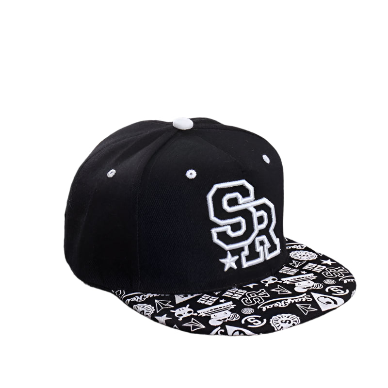 Letters "SR" Embroidered Snapback