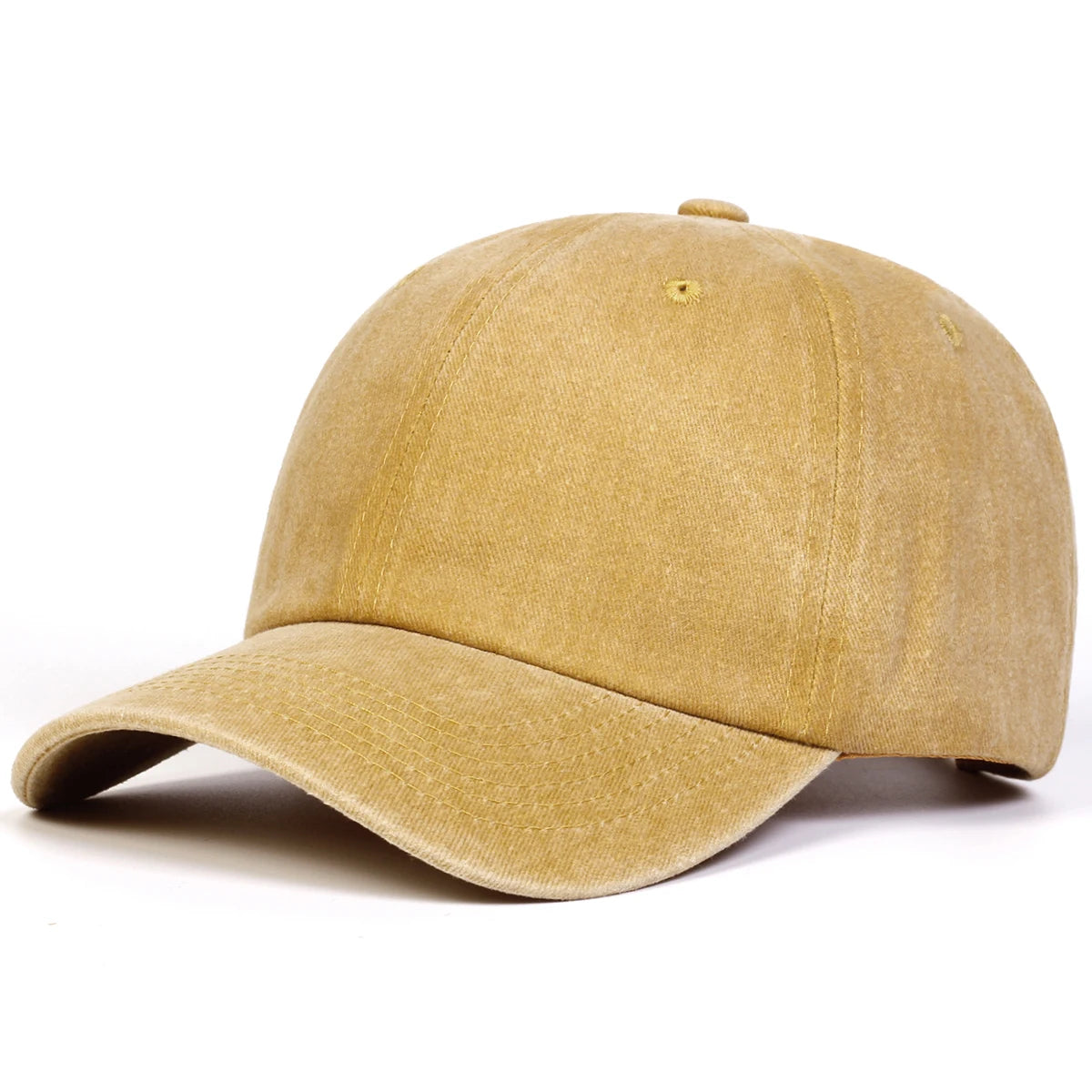 Solid Color Washed Baseball Cap
