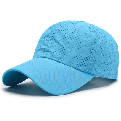Solid Color Breathable Ball Cap