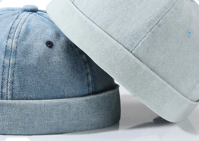 Denim Brimless Cap