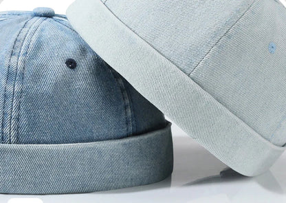 Denim Brimless Cap