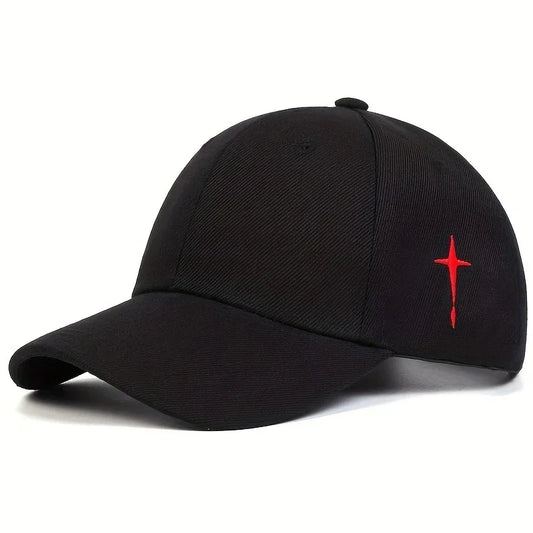 Side Cross Embroidered Baseball Cap
