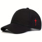 Side Cross Embroidered Baseball Cap