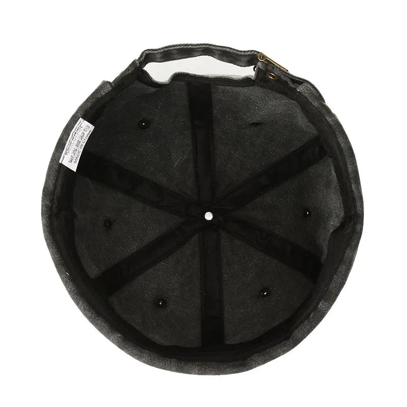 Washed Denim Docker Brimless Cap