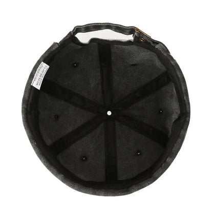 Washed Denim Docker Brimless Cap