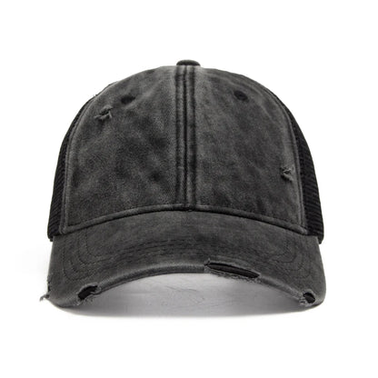 Washed Solid Color Trucker Hat