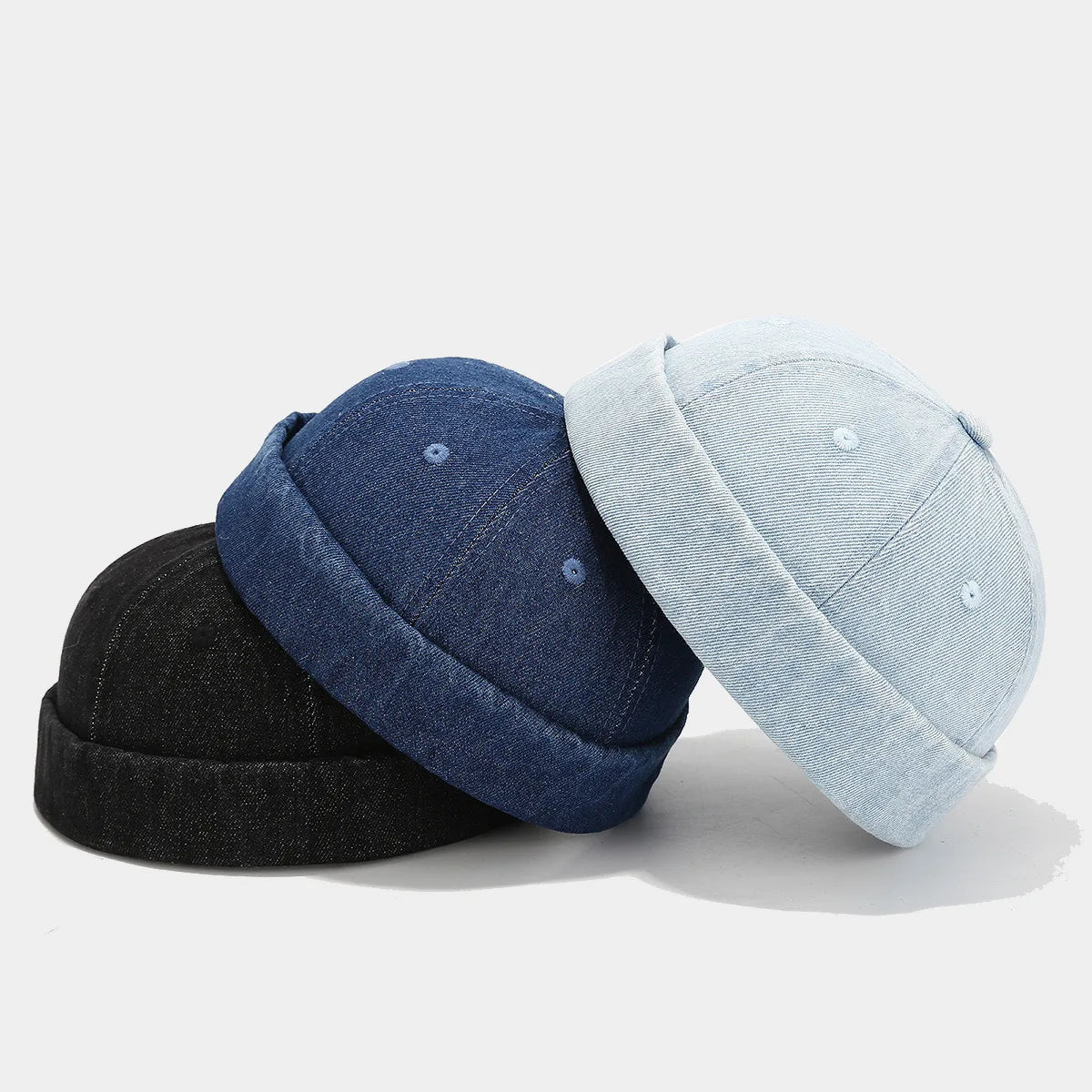 Denim Brimless Hat