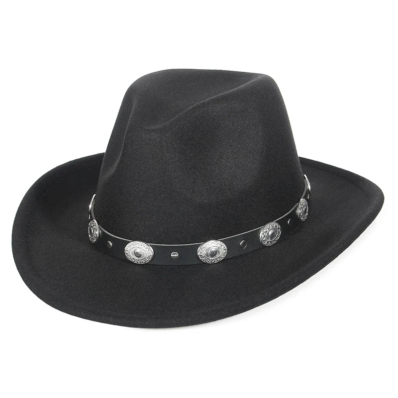 Silver Emblematic Banded Cowboy Hat