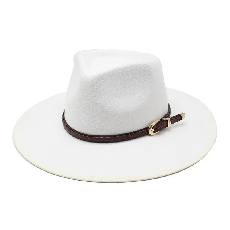 Goldlike Trim Braided Band Fedora