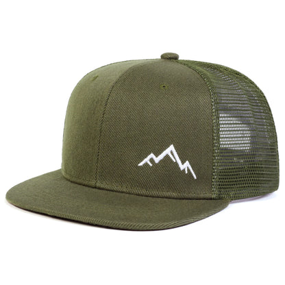 Mountain Embroidered Trucker Hat