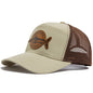 Shark Leather-like 7 Panel Style Trucker Hat