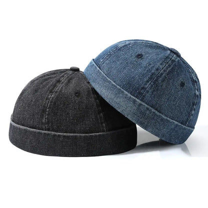 Denim Brimless Hat