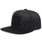 AC Letter Embroidered Criss-Cross Pattern Snapback