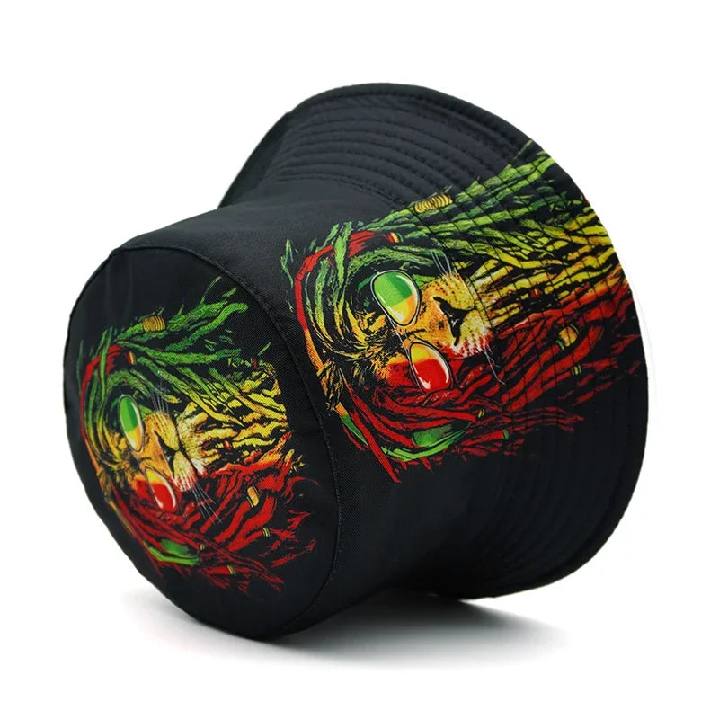 Rasta Lion Bucket Hat