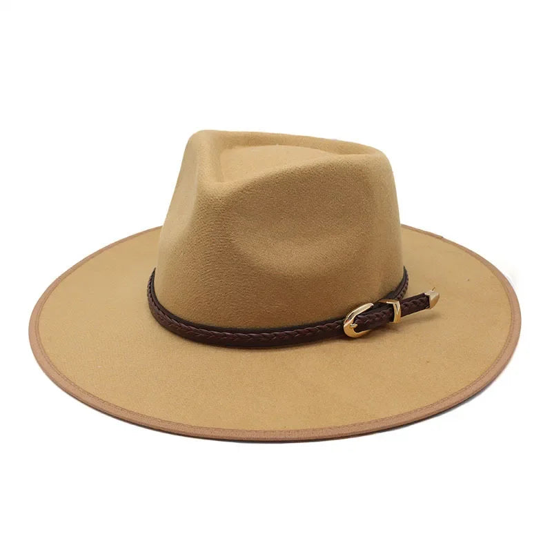 Goldlike Trim Braided Band Fedora