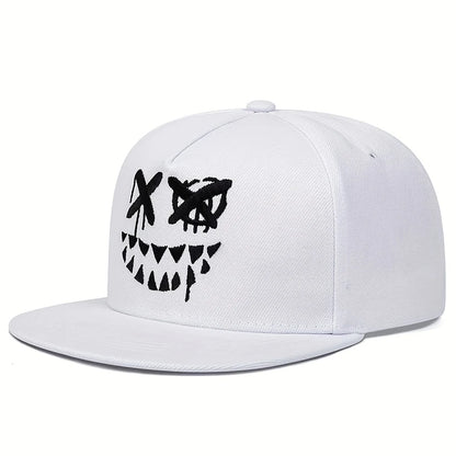 Ghostly “X” Eyed Embroidered SnapBack Hat
