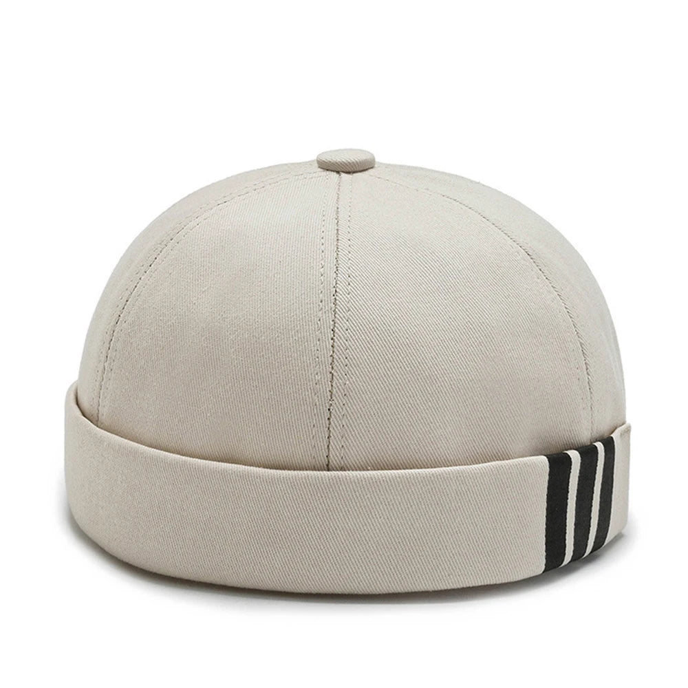 3 Stripe Brimless Cap