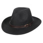Buckled Faux Leather Banded Cowboy Hat