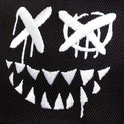 Ghostly “X” Eyed Embroidered SnapBack Hat