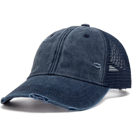 Washed Solid Color Trucker Hat