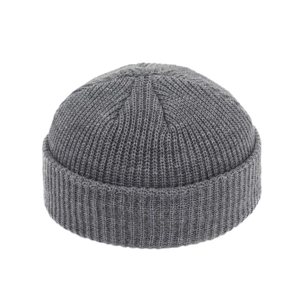 Solid Color Knitted Skull Caps