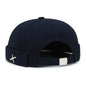 X Emblem Adjustable Brimless Skullcap