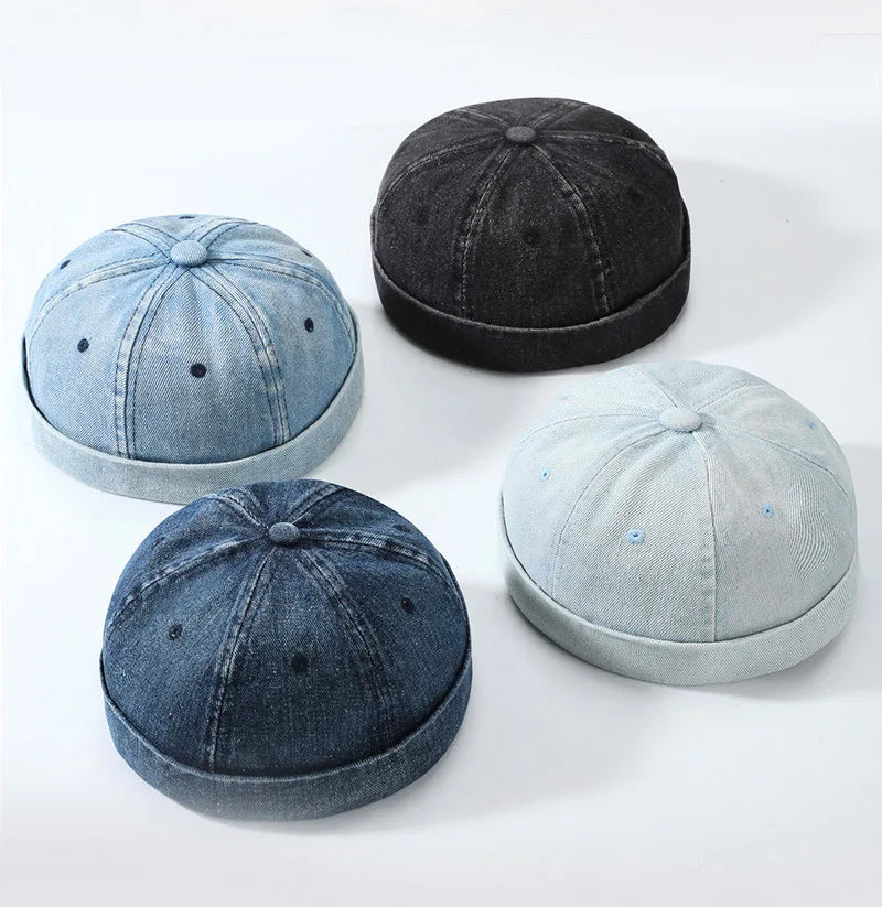 Denim Brimless Cap