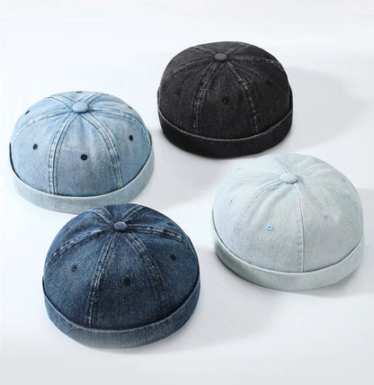 Denim Brimless Cap
